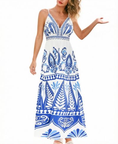 Женское пляжное платье Cupshe Women's Biggest Fan Ornate Maxi