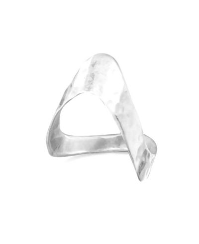 Кольцо Curata Jewelry из стерлингового серебра с абстрактным узором
