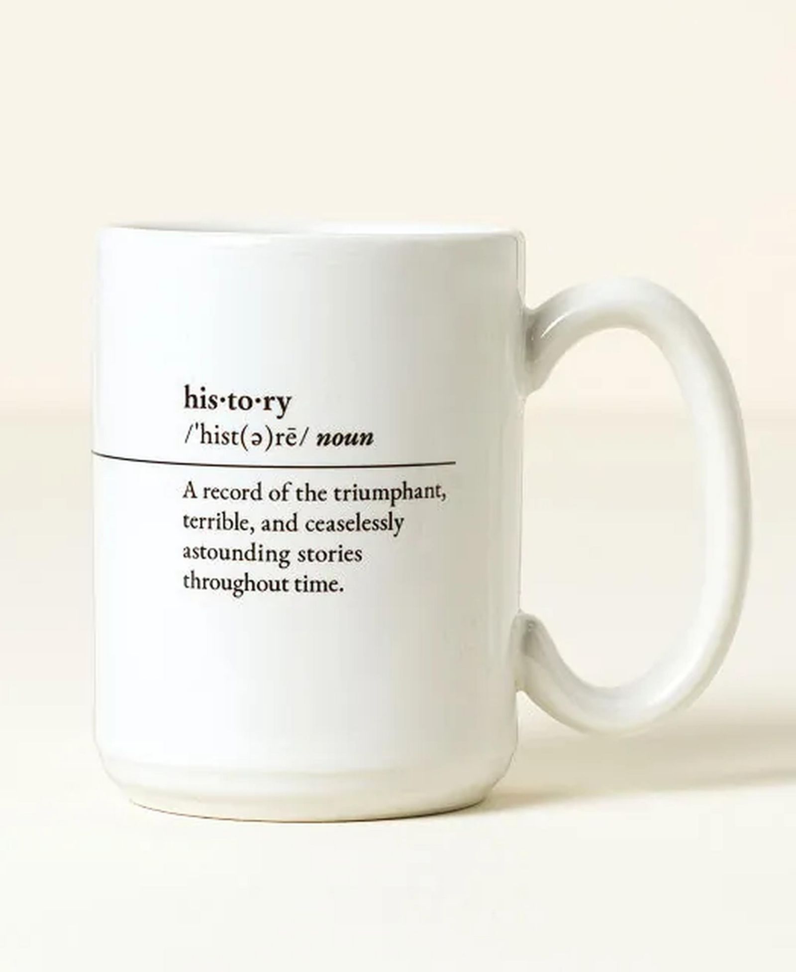 Uncommon Goods History Every Day Interactive QR Mug, 15 Oz