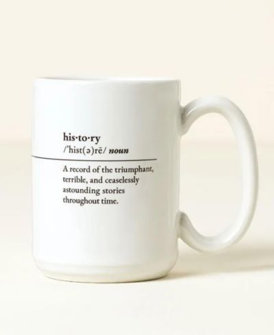 Uncommon Goods History Every Day Interactive QR Mug, 15 Oz