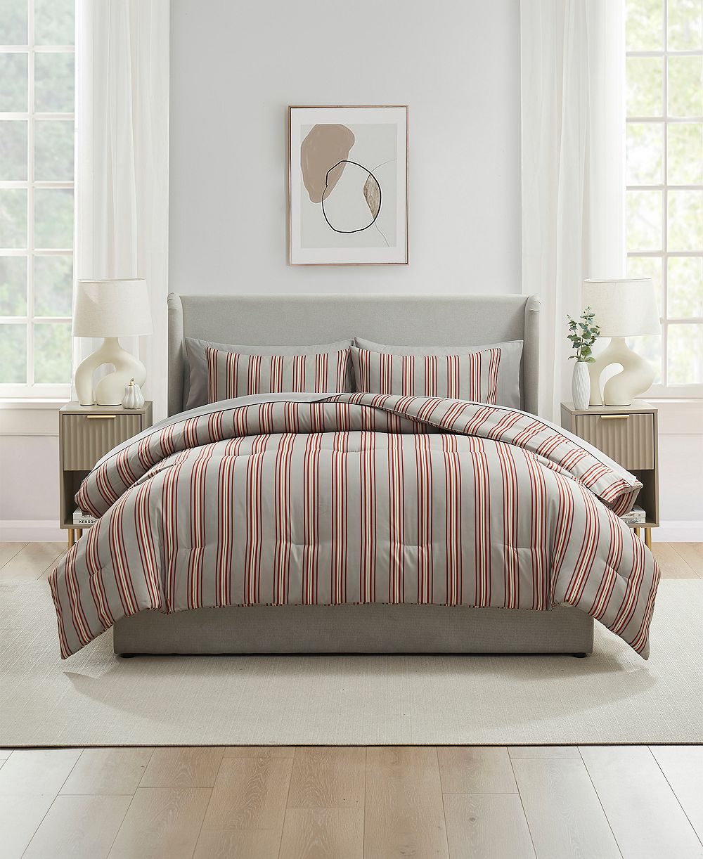 Комплект постельного белья Nestl Luxury Soft Modern Striped Design 7-Pc. Queen