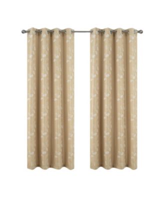 RT Designers Collection штора Reed Embroidered 54" x 90" Taupe