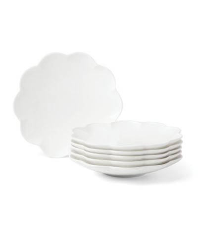 Lenox Studio 1414 Bone China Scallop Accent Plates, Set of 6