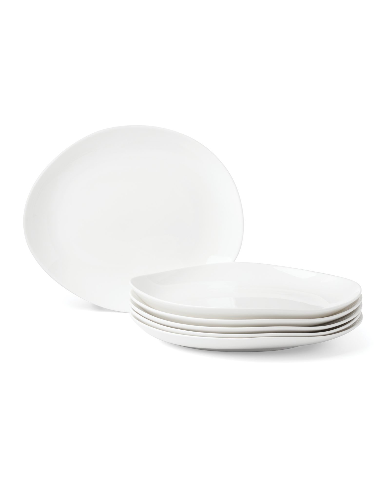Lenox Studio 1414 Bone China Curved Dinner Plates, Set of 6