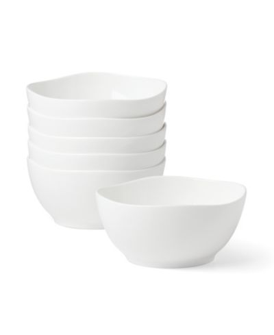 Lenox Studio 1414 Bone China Curved All Purpose Bowls, Set of 6