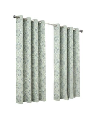 RT Designers Collection 100% Polyester 190 GSM Tilley Revisible Blackout Grommet Curtain Panel 54" x 84" Sage