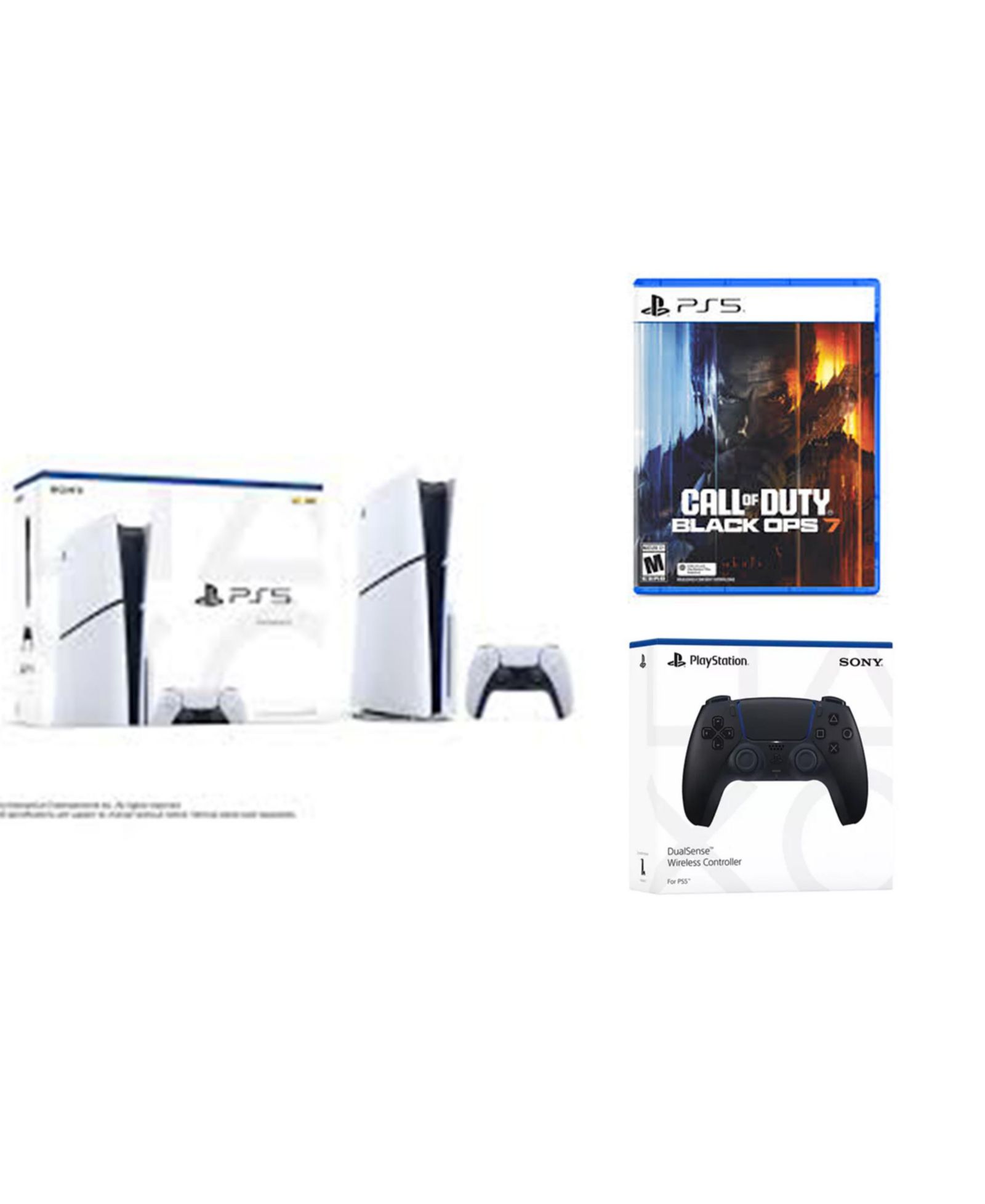Sony PlayStation 5 Slim Disc Bundle с дополнительным контроллером DualSense и Call Of Duty Black Ops 7