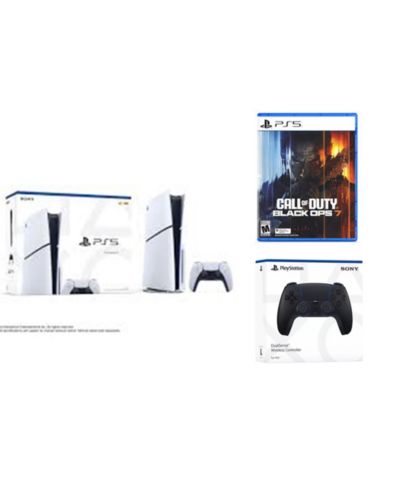 Sony PlayStation 5 Slim Disc Bundle с дополнительным контроллером DualSense и Call Of Duty Black Ops 7