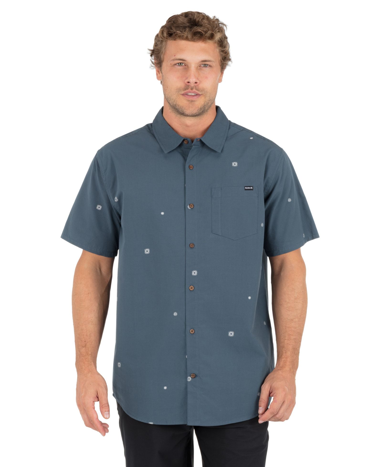 Hurley Men's Dobby Short-Sleeve Shirt