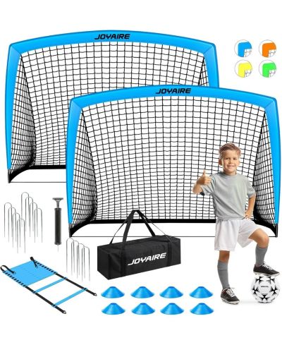 JOYAIRE 6x4ft 5 Layer Portable Pop Up Soccer Goal Set