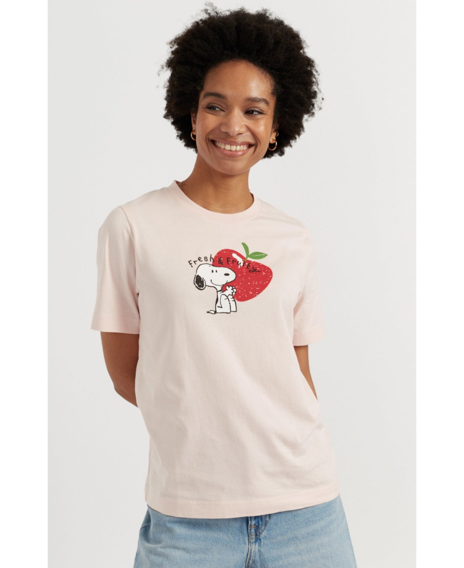 Chinti & Parker Женская хлопковая футболка Chinti & Parker Cotton Snoopy Apple T-Shirt