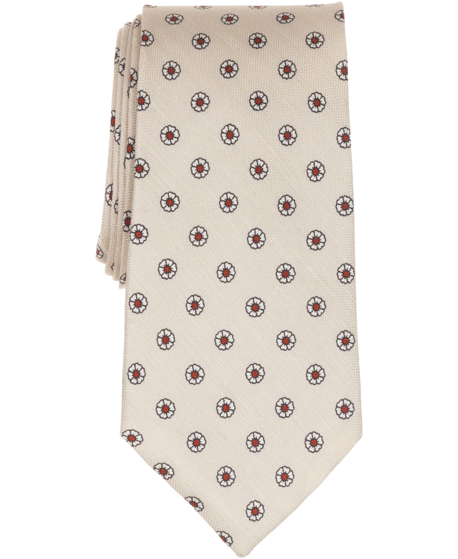 Brooks Brothers Men's Spaced Floral Pattern Tie