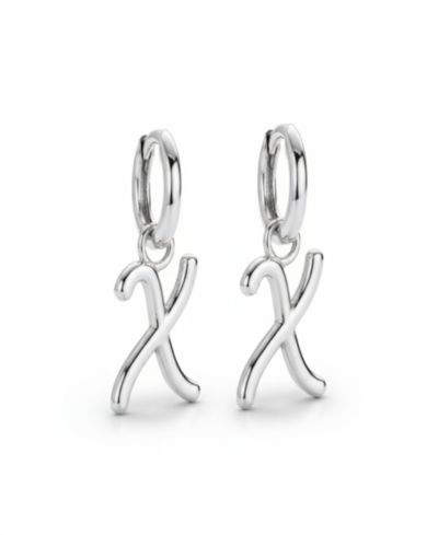 Oak & Luna Mini Signature Initial Huggie Earrings