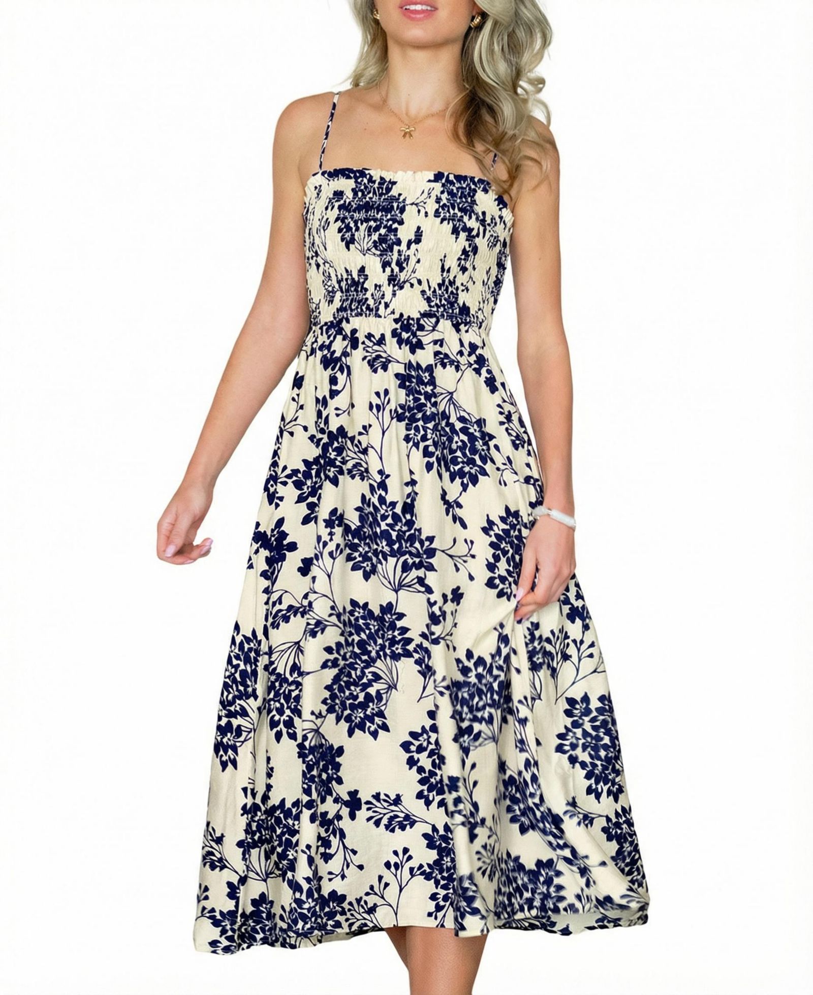 Cupshe Women's So Dainty Floral Midi Beach Dress
