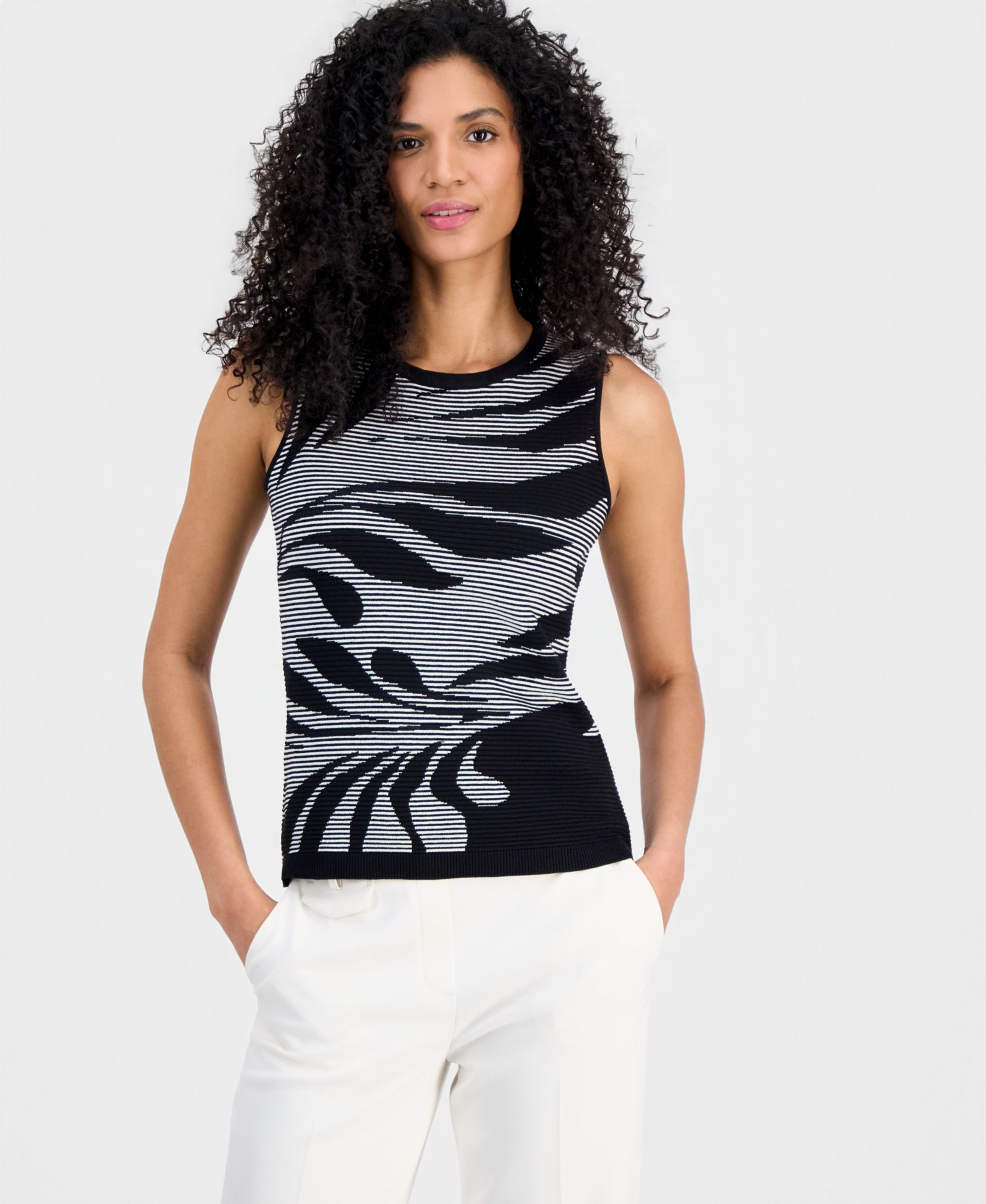 Женский топ Anne Klein Jacquard-Knit Tank