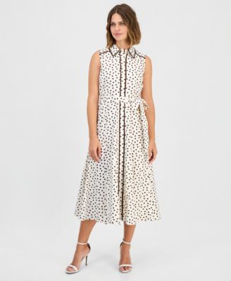Anne Klein Women's Sleeveless Shirtdress
