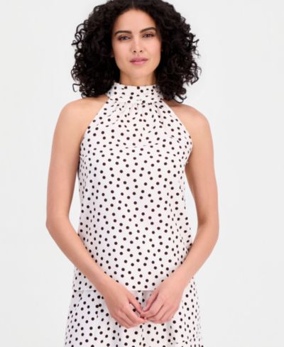 Anne Klein Women's Polka-Dot Halter Top