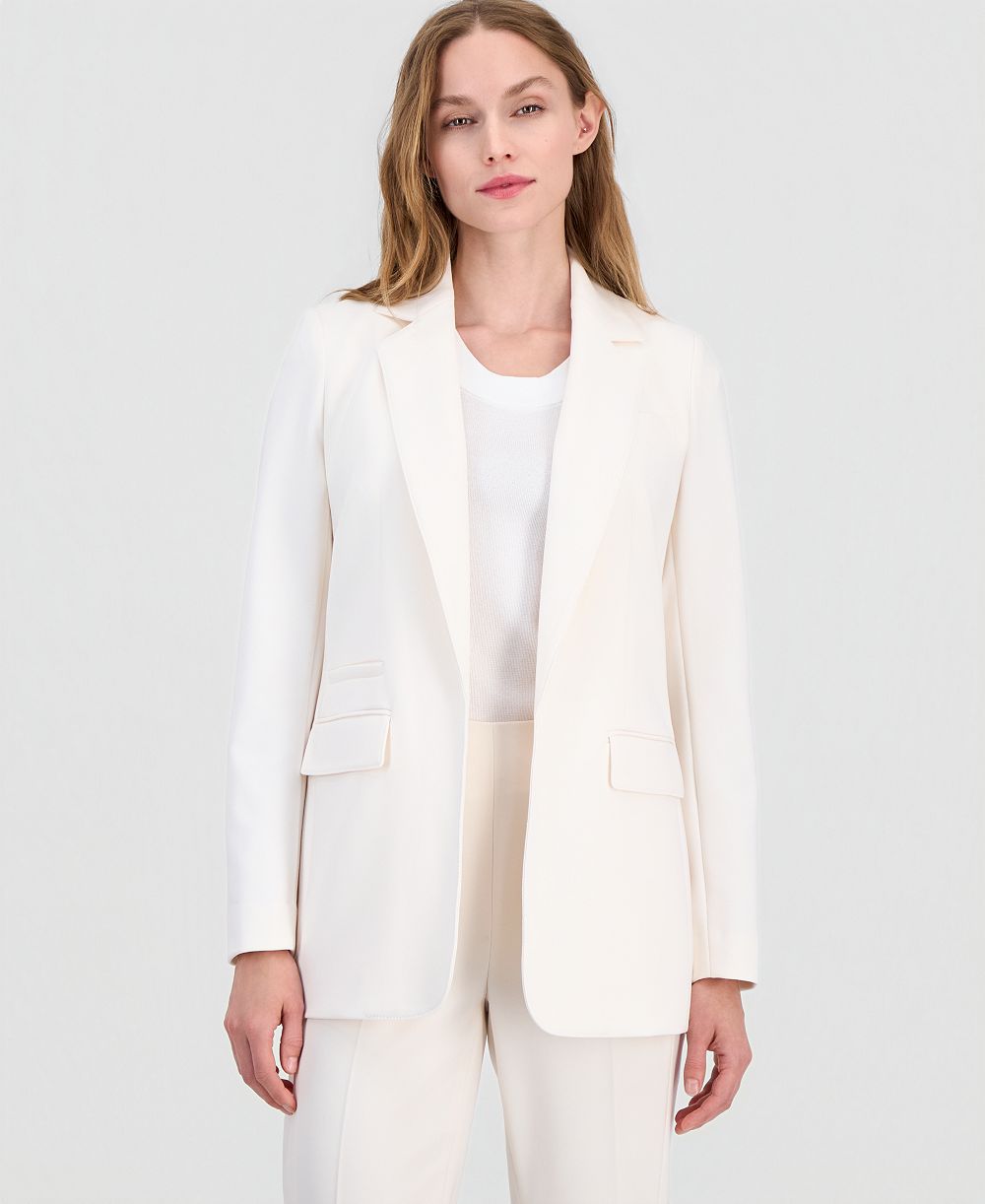 Женский блейзер Anne Klein Notch-Collar Open-Front Three-Pocket