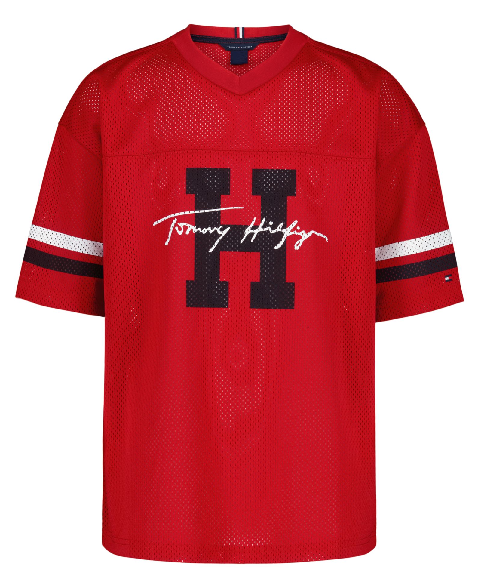 Tommy Hilfiger Boys' 8-20 Logo Mesh Jersey T-Shirt