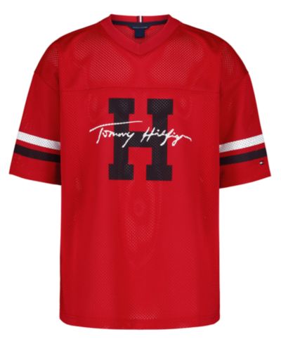 Детская футболка Tommy Hilfiger Boys' 8-20 Logo Mesh Jersey