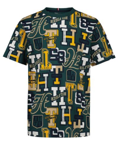 Tommy Hilfiger Boys' 8-20 Logo Print Short-Sleeve T-Shirt