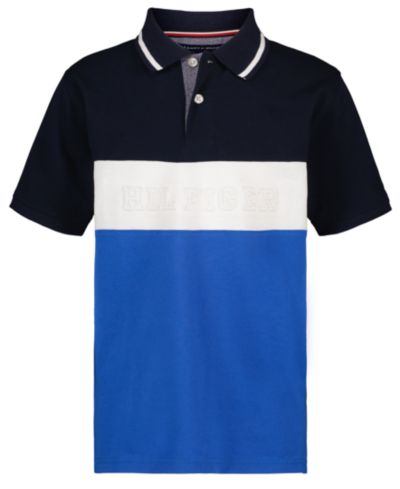 Детская рубашка-поло Tommy Hilfiger с логотипом и цветовыми блоками