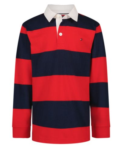 Tommy Hilfiger Детская поло Rugby Polo Shirt Striped Long-Sleeve