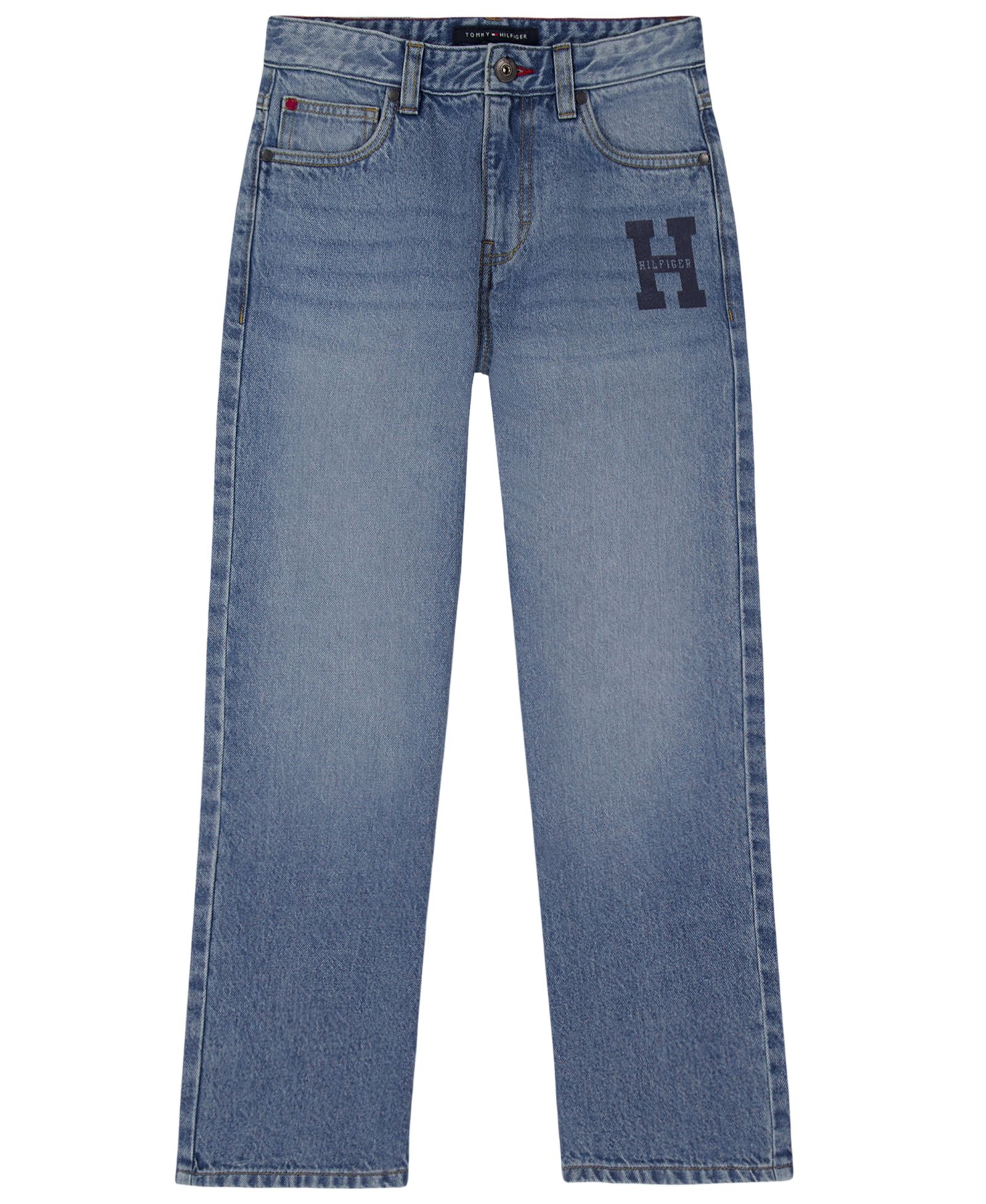Tommy Hilfiger Boys' 8-20 Straight-Leg Logo Jeans