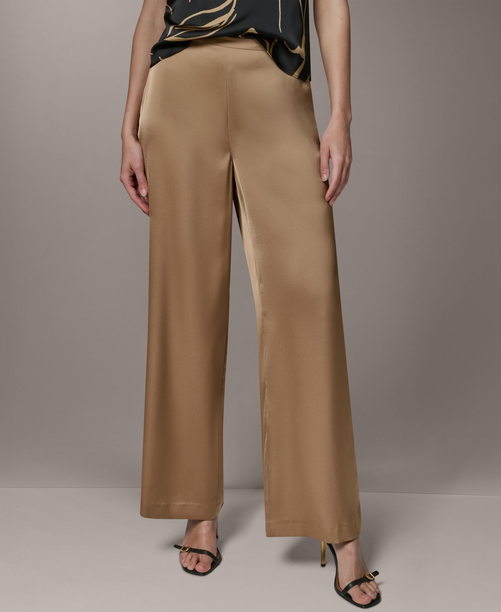 Donna Karan New York Женские широкие брюки с высокой посадкой