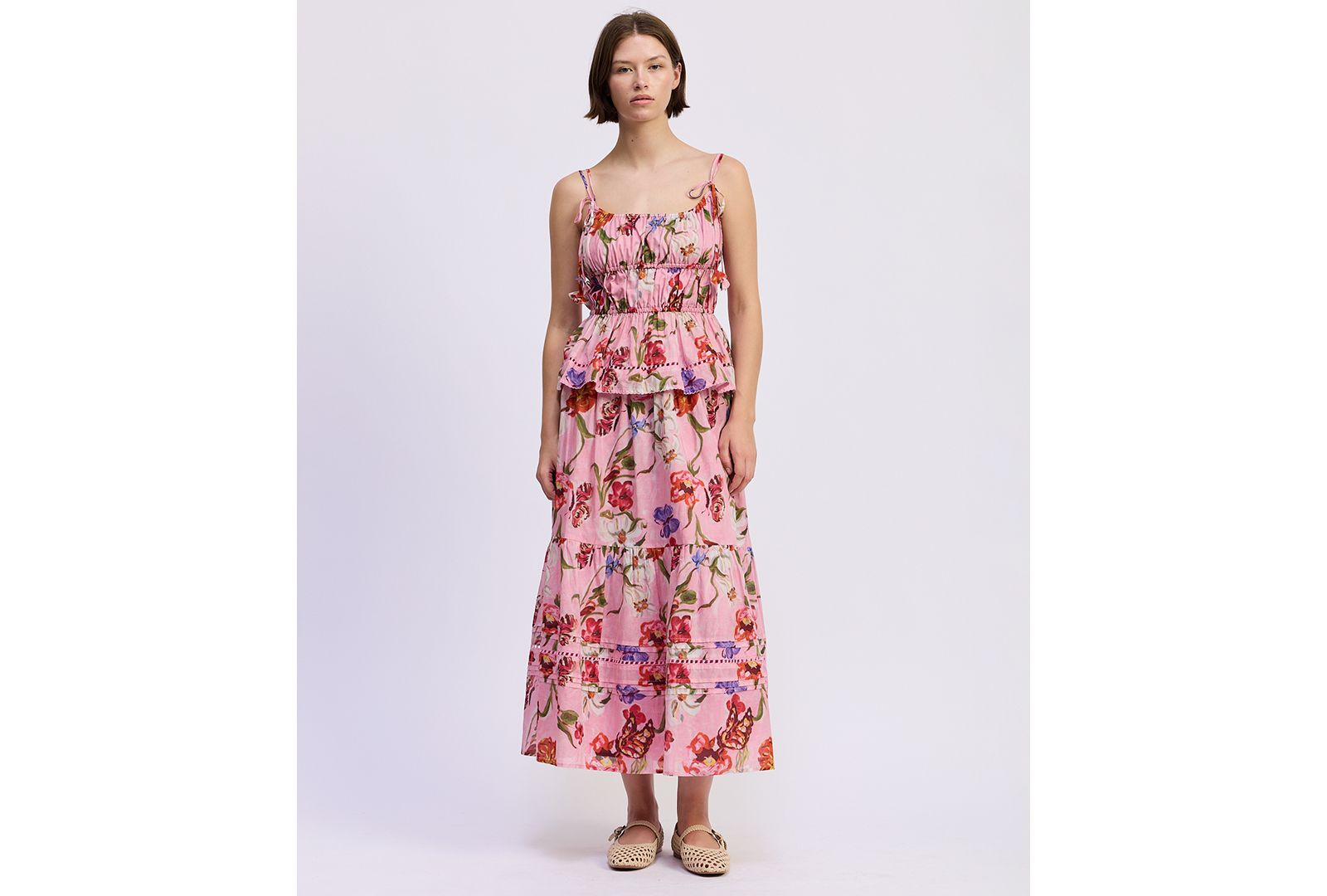 En Saison Women's Celeste Printed Pull-On Maxi Skirt