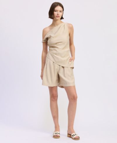 En Saison Женские шорты Selma Mid-Rise Pleated