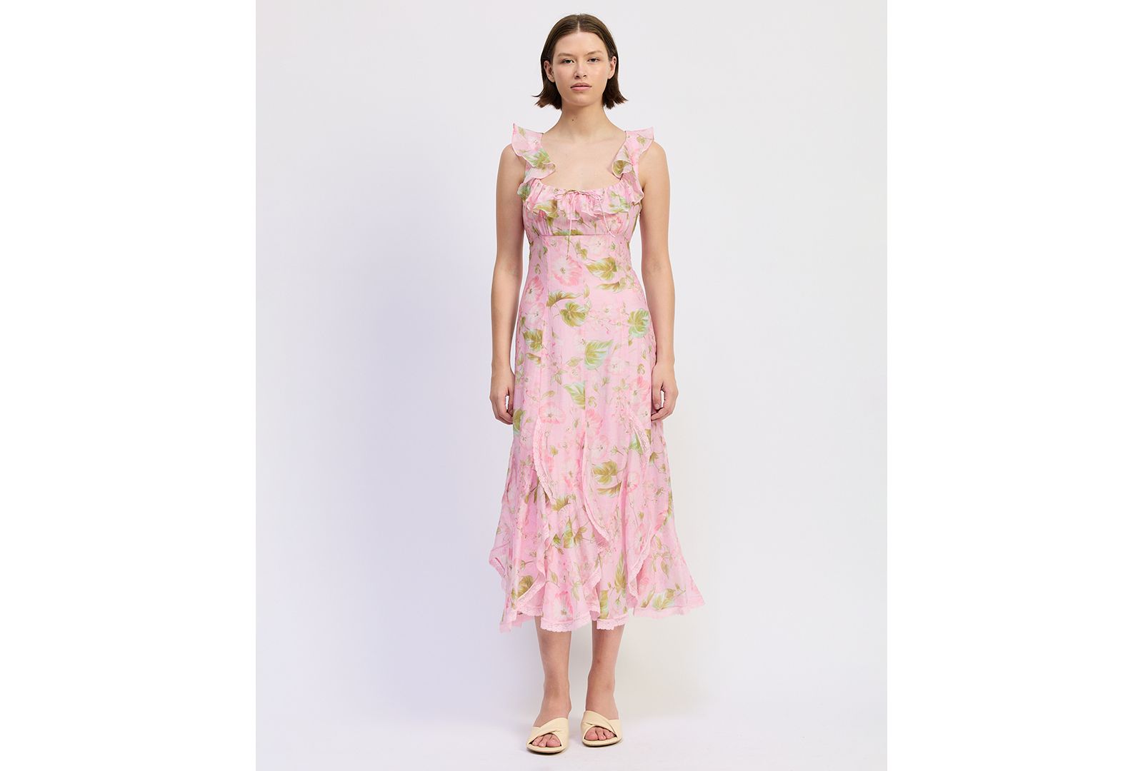 Женское миди-платье En Saison Sleeveless Scoop Neck Wrenley