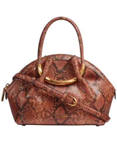 Donna Karan New York Oxford Leather Satchel Handbag