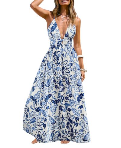 Женское пляжное платье Cupshe Sunset Basking Floral Maxi