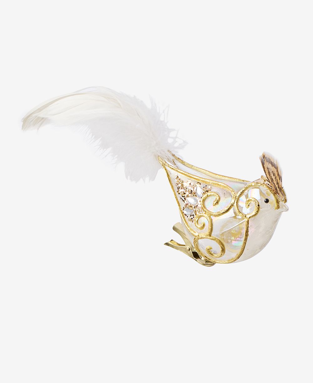 Holiday Lane Gilded Glamour орнамент-птица кардинал, эксклюзив Macy's