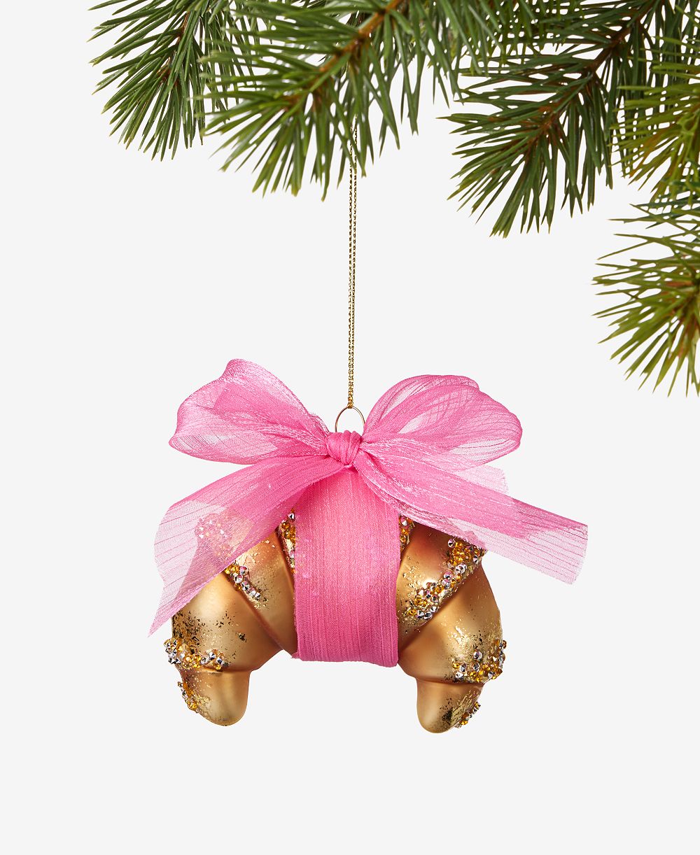 Украшение Holiday Lane Foodie & Spirits Croissant with Bow Ornament, эксклюзив Macy's
