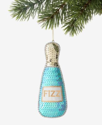 Рождественское украшение Holiday Lane Beauty Boom Beaded Wine Bottle