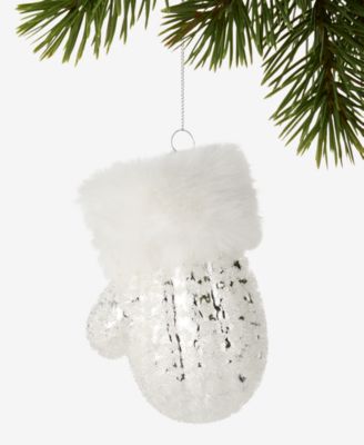 Holiday Lane Iced Delight Mitten Ornament, Macy's Exclusive