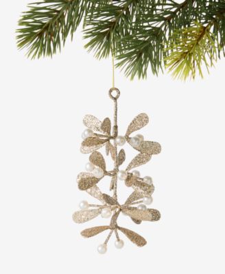 Holiday Lane Gilded Glamour Mistletoe Ornament, Macy's Exclusive