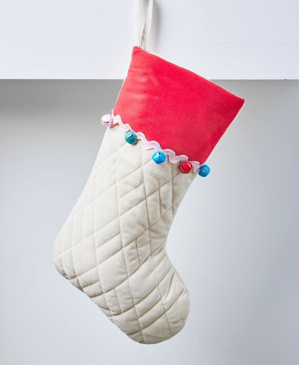 Рождественский носок Holiday Lane Whimsy Multi-Bell с цветовым блоком