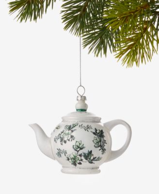 Holiday Lane Holiday Toile Teapot Ornament, Macy's Exclusive