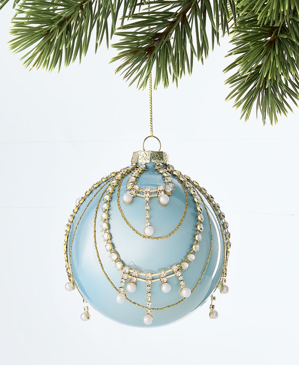 Праздничный декоративный элемент Holiday Lane Gilded Glamour Gems шар, эксклюзив Macy's