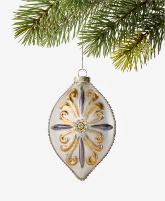 Украшение Holiday Lane Blessed with Snowflake Finial Ornament, эксклюзив Macy's