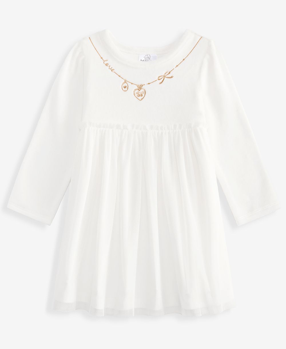 First Impressions Детское 0M-24M Necklace Velour Dress