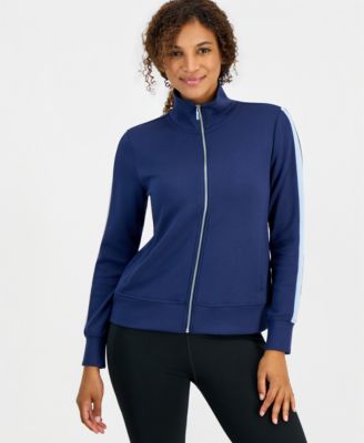 Женский зип-худи ID Ideology Mock-Neck Relaxed-Fit Full-Zip Jacket