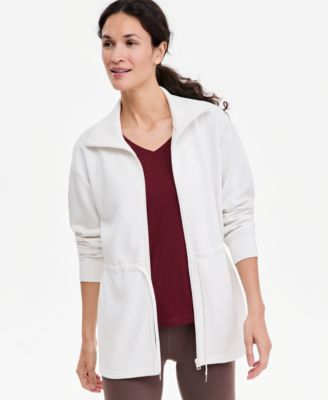 ID Ideology Women's Butter-Soft Tie-Waist Full-Zip Jacket, Macy's Exclusive