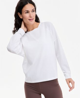 Футболка ID Ideology Women's Oversized-Fit Boyfriend Long-Sleeve