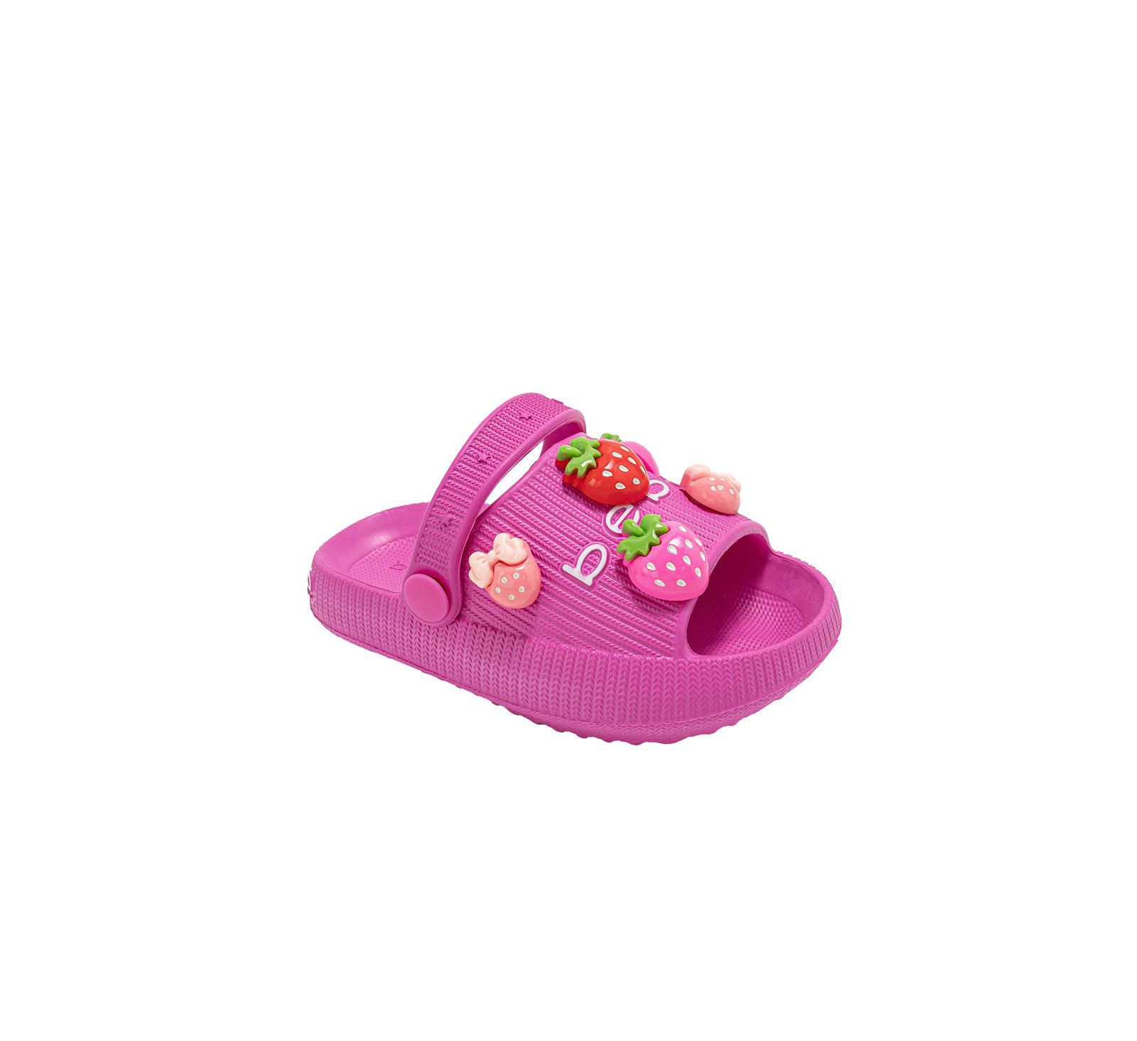 Детские легкие шлепанцы Bebe Platform EVA - слипоны с декором Strawberry