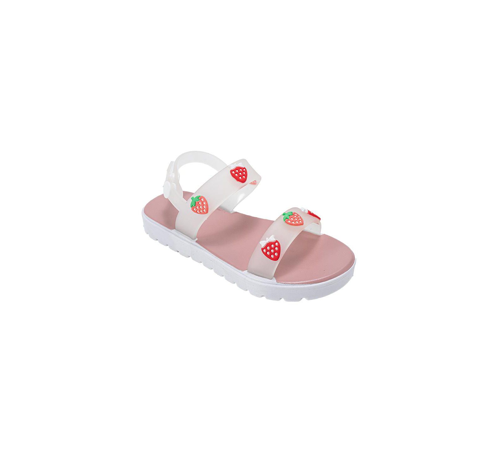 Bebe Toddler PCU Sandal with Strawberry Charms
