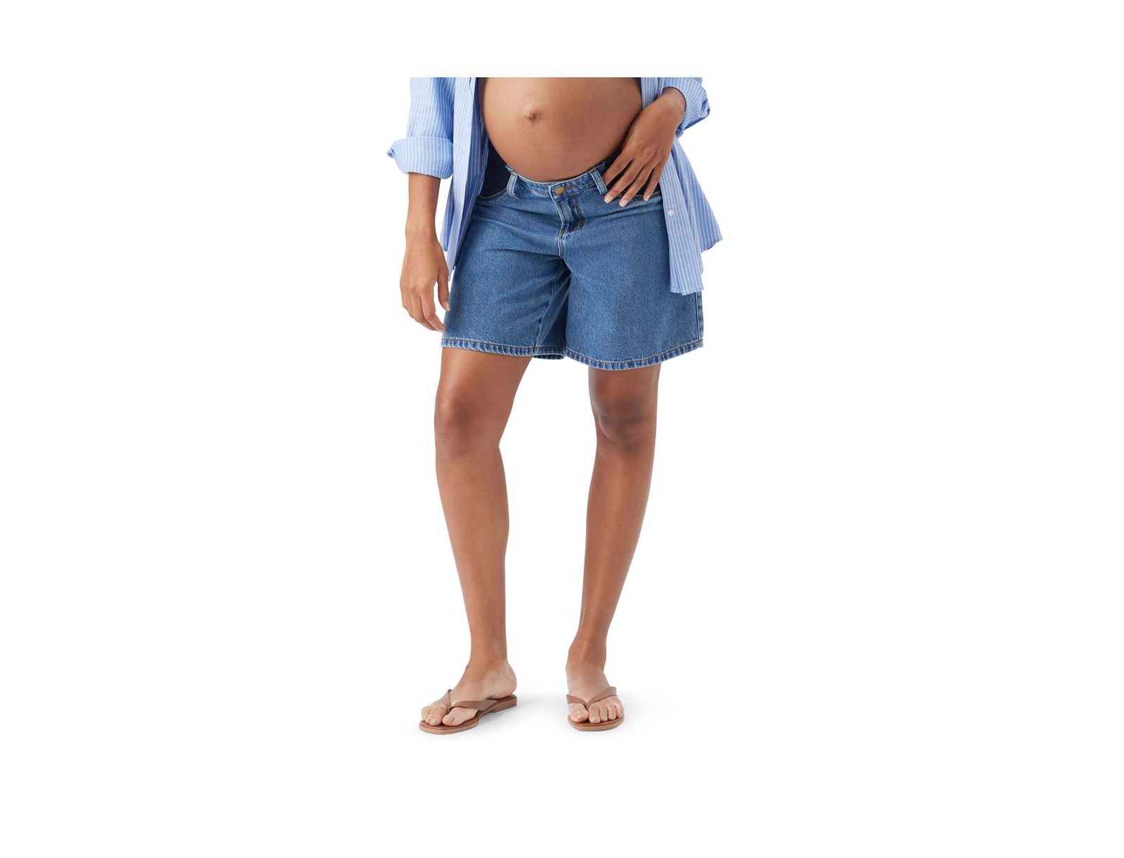 Джинсовые шорты Ripe Maternity Dion Denim Short Classic Wash